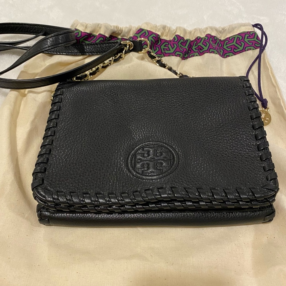 Tori Burch Marion Combo Crossbody Bag - Black